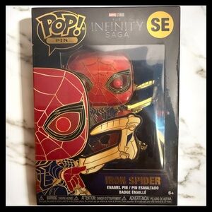Funko Pop Pin SE Iron Spider 🕷️ Wlamart Exclusive Chase